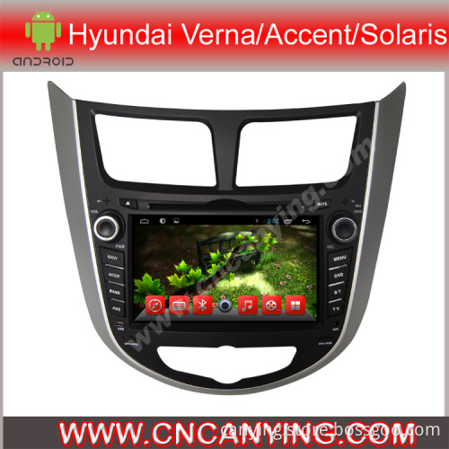 Car DVD Player for Pure Android 4.2.2 Car DVD Player with A9 CPU Capacitive Touch Screen GPS Bluetooth for Hyundai Verna/Accent/Solaris (AD-7120)